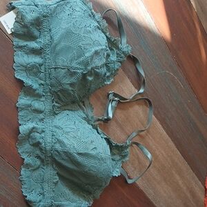 Aerie Lace Bralette in Teal